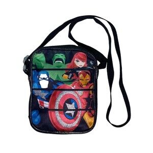 MARVEL Avengers Crossbody Bag Small Hulk Iron Man Captain America Scarlet Witch